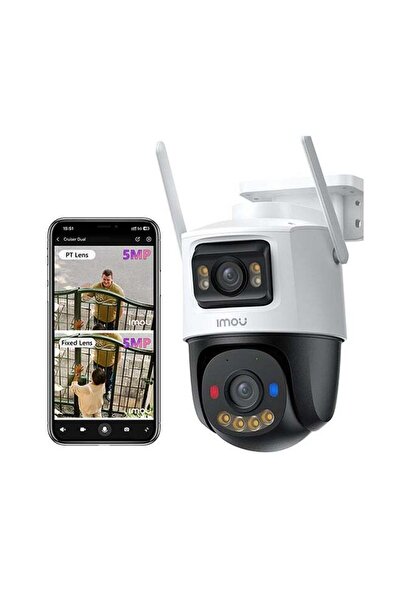 Imou كاميرا مراقبة خارجية Cruiser Dual بدقة 10 ميجابكسل ودقة 3K (5 ميجابكسل ث...