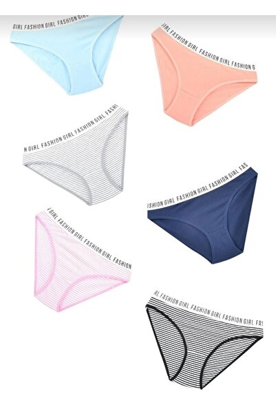 ELATOPTAN Tutku Hera Cotton Bikini Kilot 6-Piece Multi-Color