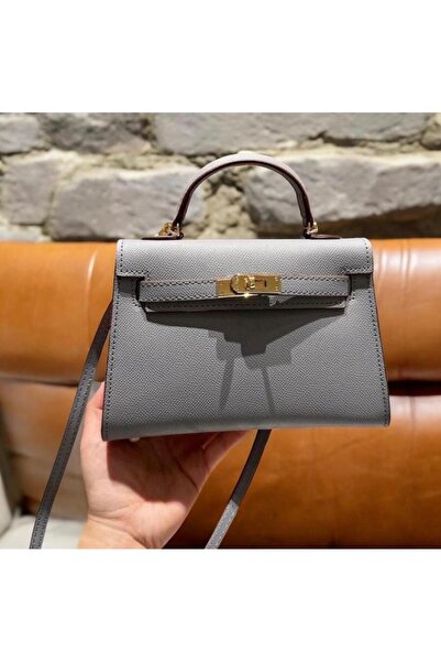 Generic Kelly handbag and shoulder bag with leather strap