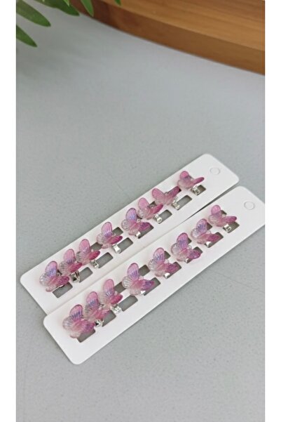 NEHİRDEN 10Pcs Purple Butterfly Hair Ring Hair Earrings