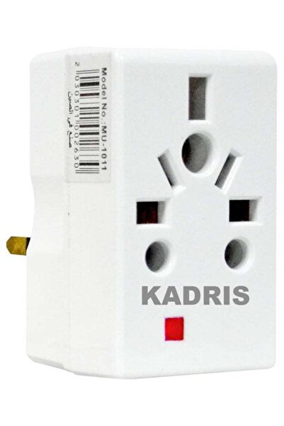 Kadris محول قابس السفر العالمي، 3 دبابيس مع ضوء لأستراليا/المملكة المتحدة/الاتحاد الأوروبي/الولايات المتحدة