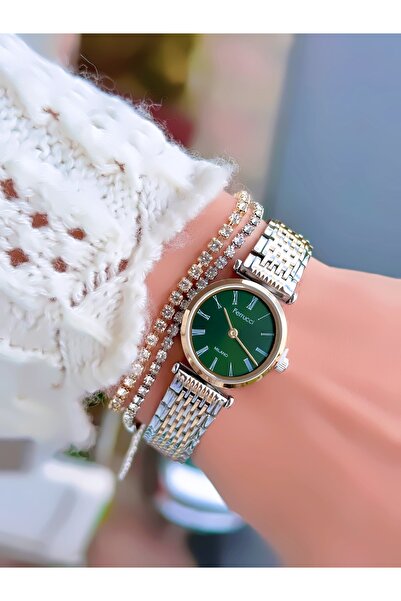 Ferrucci Steel Strap Minimal Case Women's Wristwatch 3 Atm Water Resistant 2 Years Warranty