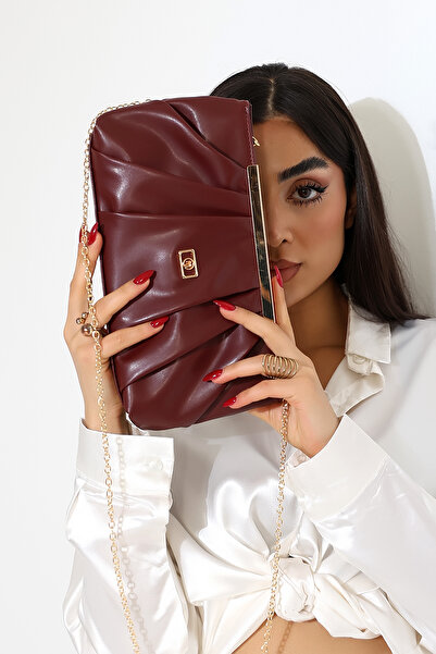 Moda Lime Chain Strap Evening Dress Clutch Portfolio Bag – Women's Shoulder Bag for Stylish Evening and Event Outfits