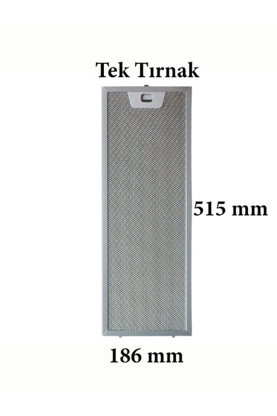 Arçelik P 179 I Ankastre Aspiratör Davlumbaz Için Alüminyum Yağ Filtresi 186x...