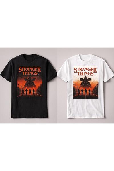 Toum tricou Stranger Things cu imprimeu