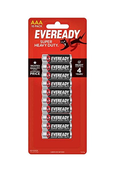 Eveready Super Heavy Duty AAA Batteries – Pack of 10