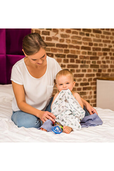 Babyono Set 3 scutece din bumbac si bambus Baby Ono, GRI 397/02