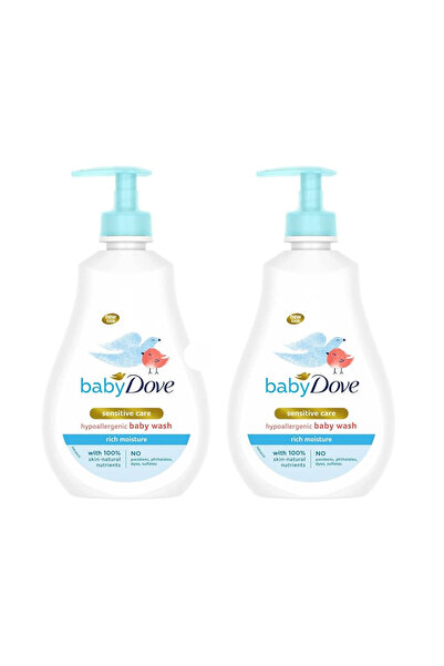 Dove 2Piece Baby Rich Moisture Head to Toe Wash - Sensitive Skin, 400 ml