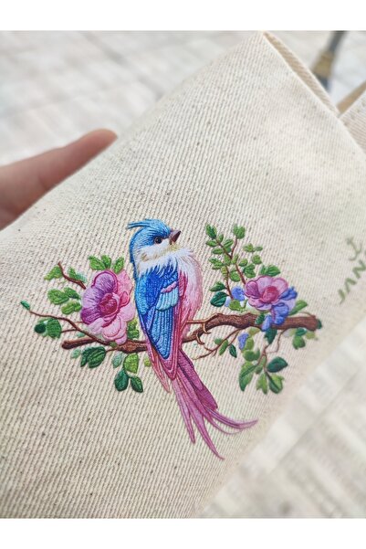 JANJAN Large Natural Makeup Bag, Organizer Bag, Organizer, Cosmetic Carrying Case,