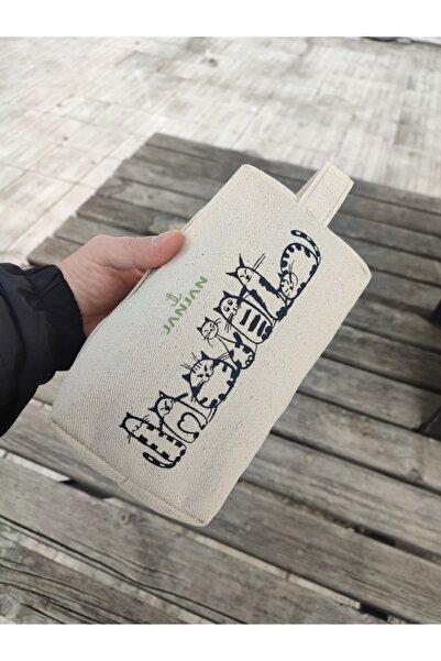 JANJAN Large Natural Makeup Bag, Organizer Bag, Organizer, Cosmetic Carrying Case,