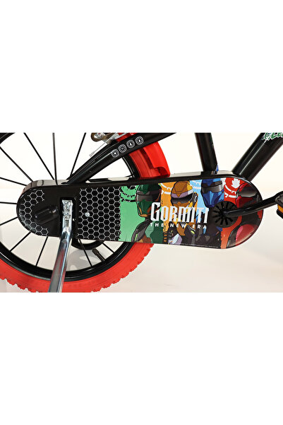 Dino Bikes Bicicletă Gormiti DB-616-GOR pentru copii, cu dinozauri, 16 inch – Negru