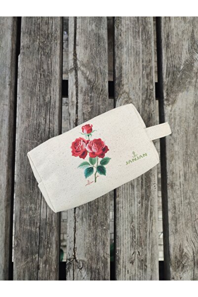 JANJAN Large Natural Makeup Bag, Organizer Bag, Organizer, Cosmetic Carrying Case,