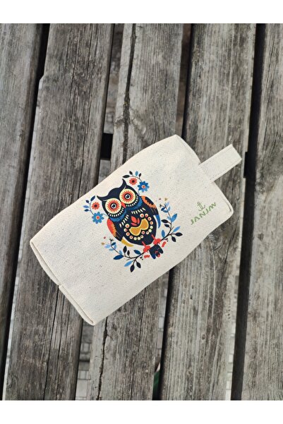 JANJAN Large Natural Makeup Bag, Organizer Bag, Organizer, Cosmetic Carrying Case,