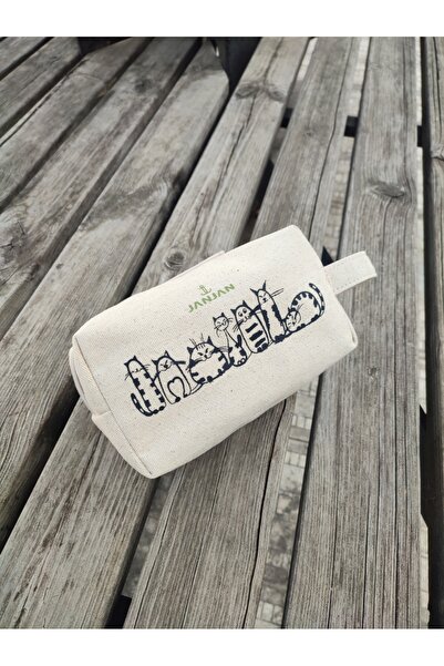 JANJAN Large Natural Makeup Bag, Organizer Bag, Organizer, Cosmetic Carrying Case,