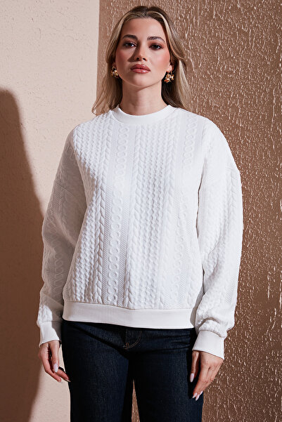 Fashion Friends Oversized Fit Crew Neck Sweat Sweat 25K0141K1