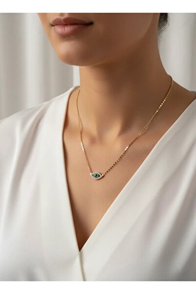 İris Jewelrys Çelik İris Gold Çelik Kolye