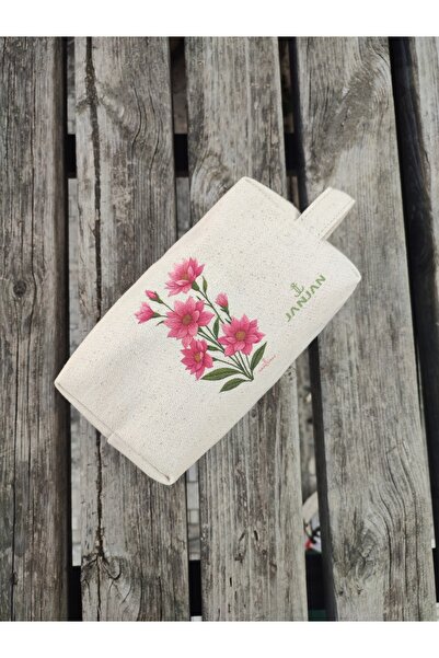 JANJAN Large Natural Makeup Bag, Organizer Bag, Organizer, Cosmetic Carrying Case,