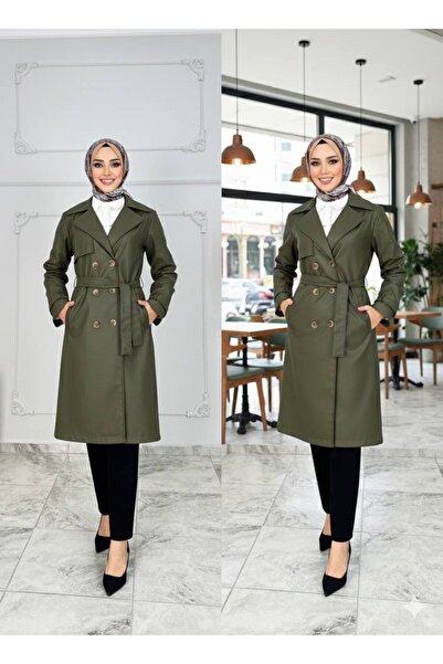 Azra Düğmeli trençkot