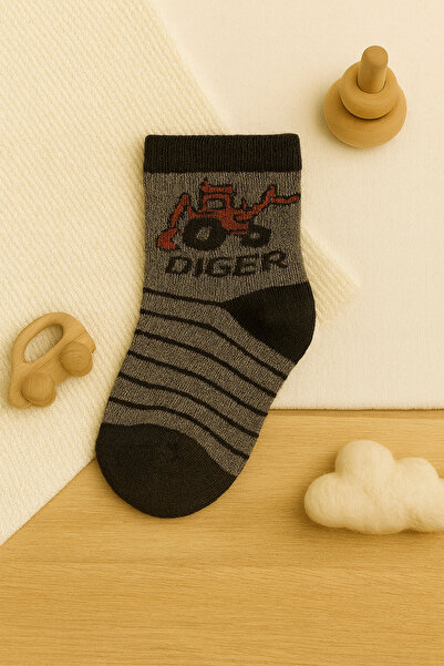 ESİLA KİDS Children's Socks with Vehicle Pattern