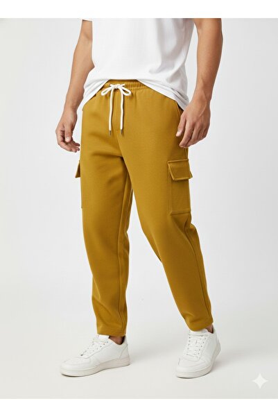 STITCH by MH Men's Velvet Cargo Joggers