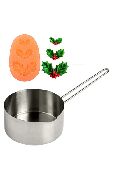 adin tasarım مجموعة صنع الشموع لعيد الميلاد، وعاء إذابة الشموع سعة 750 مل، قا...