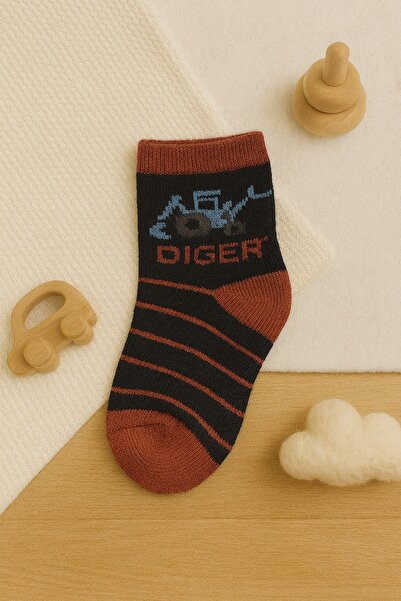 ESİLA KİDS Children's Socks with Vehicle Pattern