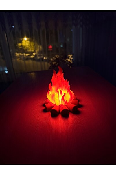 NERFORM "Gecelerinizi Aydınlatan Eşsiz Bir Sanat Eseri: El Yapımı 3D Baskı Mini Kamp Ateşi Lambası