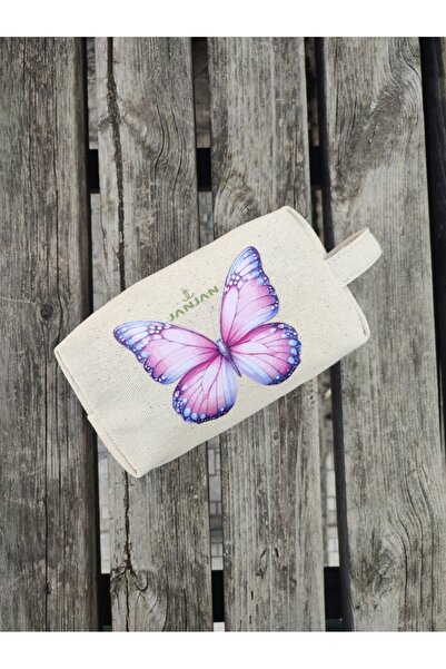 JANJAN Large Natural Makeup Bag, Organizer Bag, Organizer, Cosmetic Carrying Case,