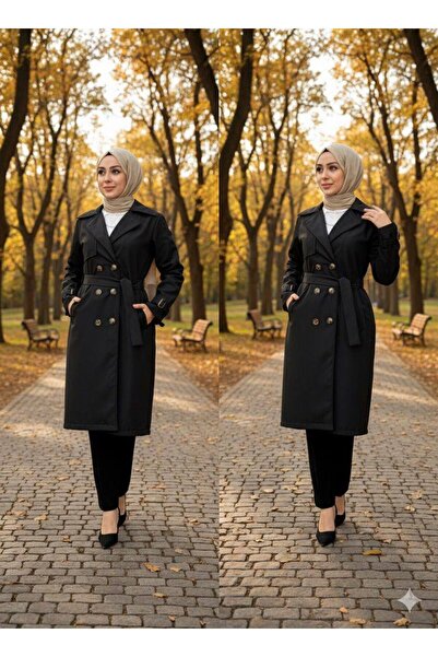 Azra Düğmeli trençkot