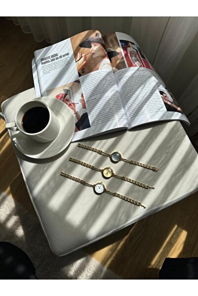 MERW Vanetta Model Gold Black Color Vintage Series Metal Cord Women Wristwatch