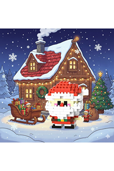 E Züccaciye Noel Baba Yılbaşı Özel Seri Mini Blok- Yeni Yıl Hediyesi