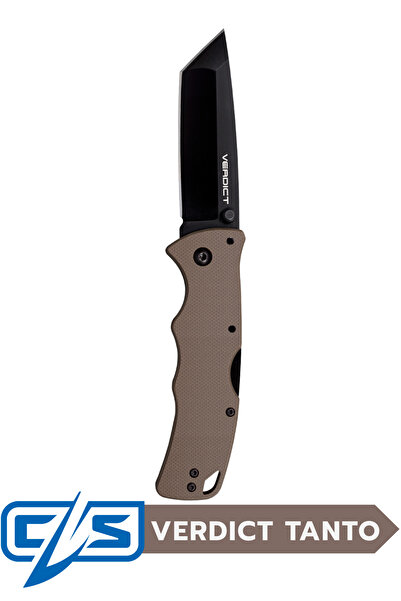 Cold Steel Verdict Tanto AUS10A Katlanır Bıçak | Taktik Cep Çakısı