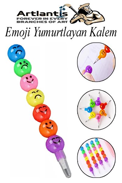 Artlantis Emoji Yumurtlayan Kurşun Kalem 1 Adet Eğlenceli Hediyelik Kurşun Ka...