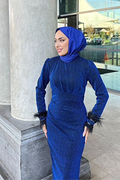 Tarzım Tuba Tassel Glitter Hijab Dress
