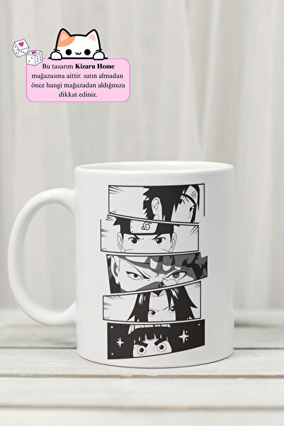Kizaru Home Naruto Shippuden - Anime Tasarım Baskılı Porselen Kupa Bardak