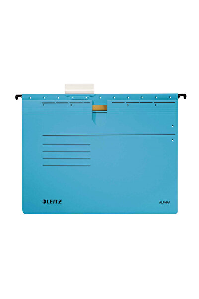 Leitz Hanging File Ring Binder Alpha Cardboard A4 1984 Blue 25 Pack