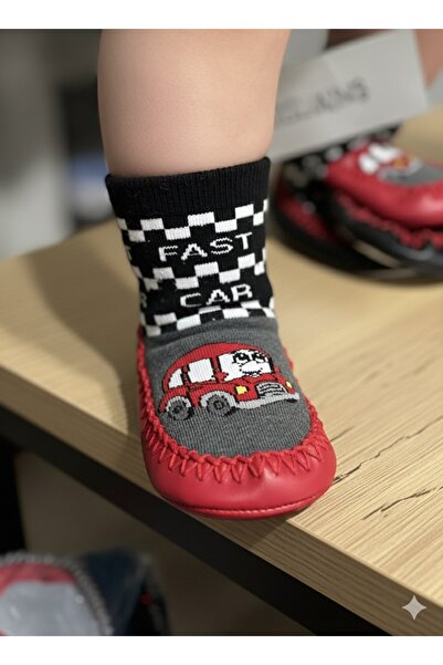 stoks toys Children's Moccasin Socks Booties Slippers - Non-Slip Home & Kindergarten Shoes