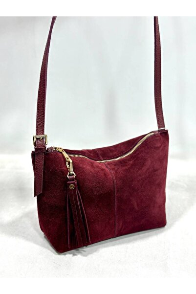 çkn sedat çakan çanta & fular & aksesuar Genuine Suede Leather Women's Shoulder Bag