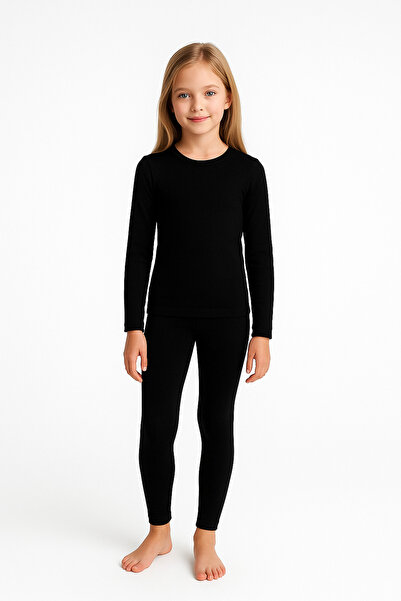Yalçınoğlu Kids Set de lenjerie termică pentru copii și fete – elastică, care...