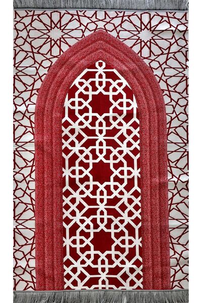 Generic Mini Pocket Portable Travel Prayer Mat with Bag and Strip - Foldable Sajadah (Maron)