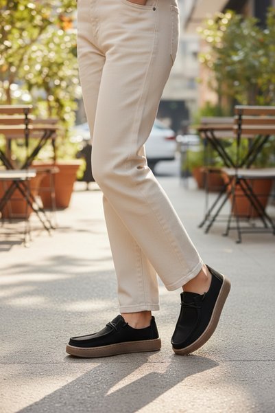 NOVEZA Sizley % Golf Black Genuine Nubuck • Casual Shoes Offering All-Day Comfort