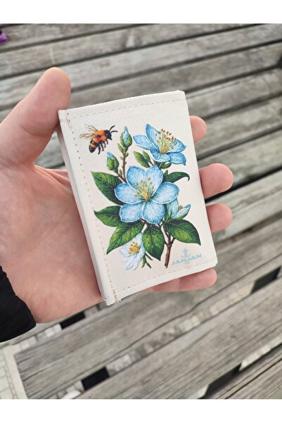 JANJAN Portofel sport, portofel unisex cu velcro, fermoar, breloc, compartiment pentru monede, portofel din material textil