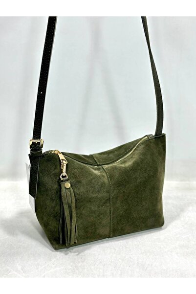çkn sedat çakan çanta & fular & aksesuar Genuine Suede Leather Women's Shoulder Bag
