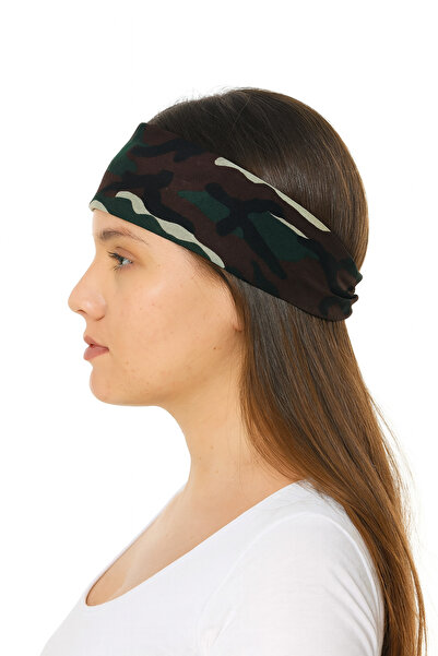 İnDerin Square Bandana Camouflage Pattern Cotton Unisex