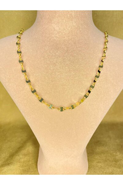 Merkü Jewellery Pullu Zincir Çelik Kolye