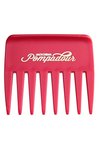 Jack Dean Pompadour 8 Teeth Hair Comb - Red