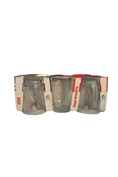 OEM Set of 6 Sherra 606 glass tumblers, 180 ml