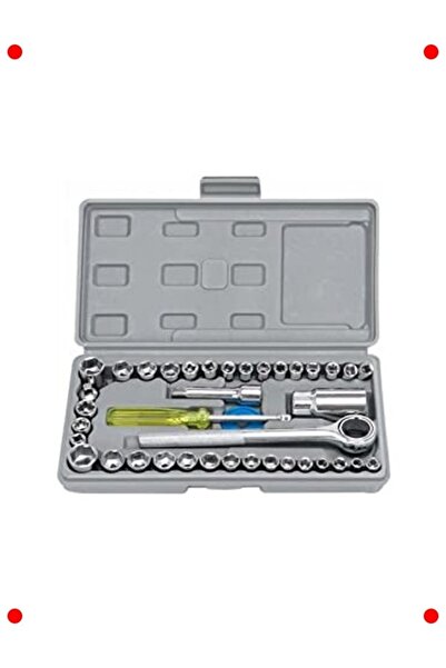 ulupazarlama طقم مفاتيح ربط بـ 40 قطعة - مع حقيبة