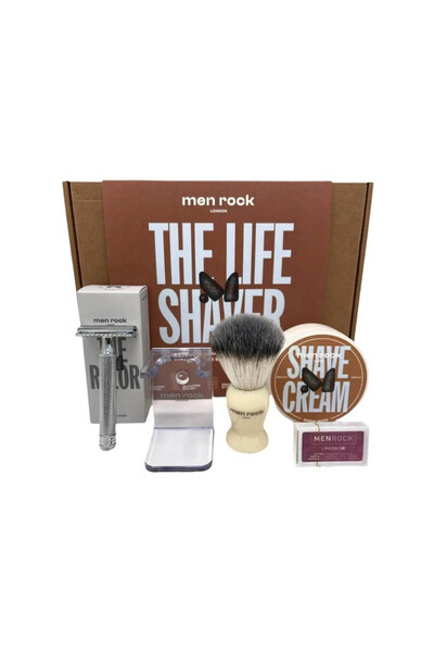 Men Rock Set cadou Ultimate Classic pentru bărbierit – Lemn de santal