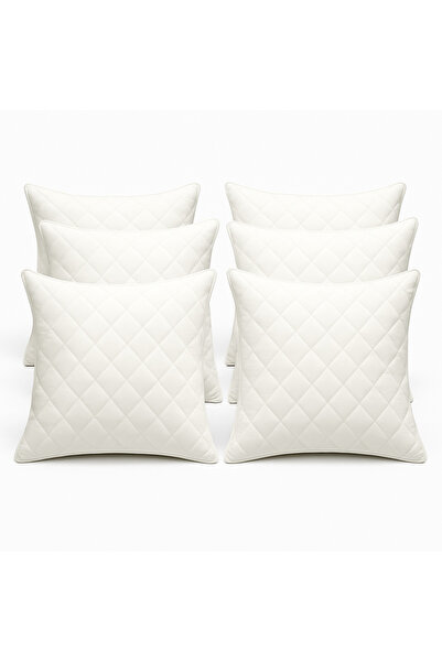SELLER HOME Set of 6 Pillows 40x40cm - Hypoallergenic, Quilted